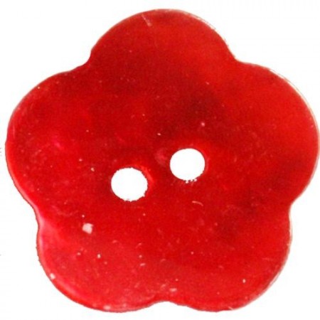 Blomst (rød)- 15 mm