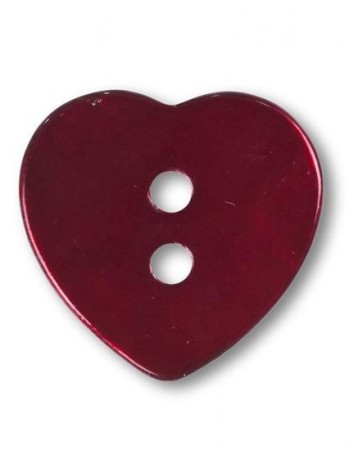 Hjerte (rød) - 13 mm